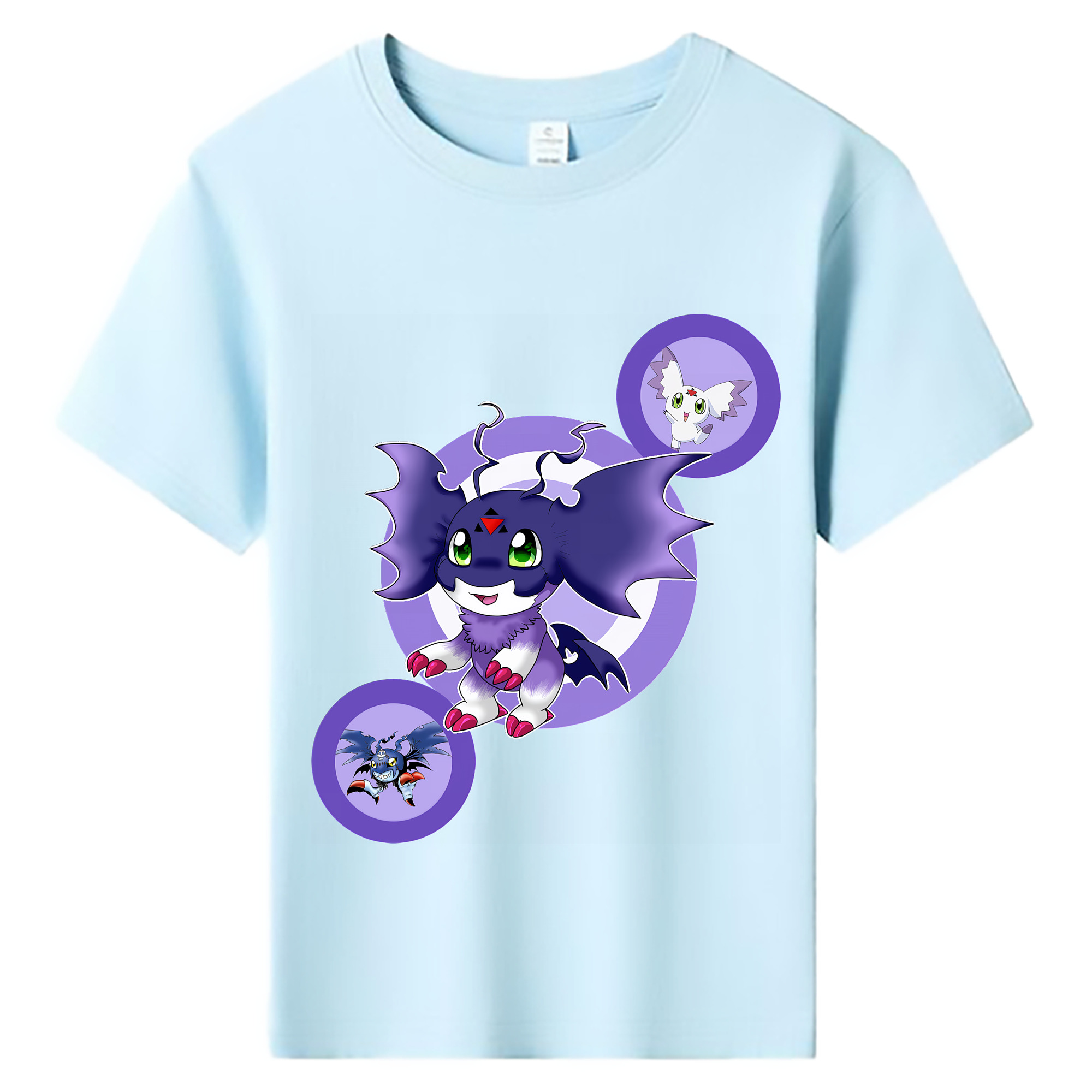 （画像用） Digimon デジタルモンスター/デジモン 綿100％キッズTシャツ（フロントプリント）